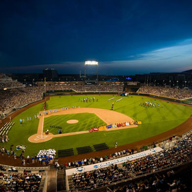 College World Series Upper Deck view from the College World Series