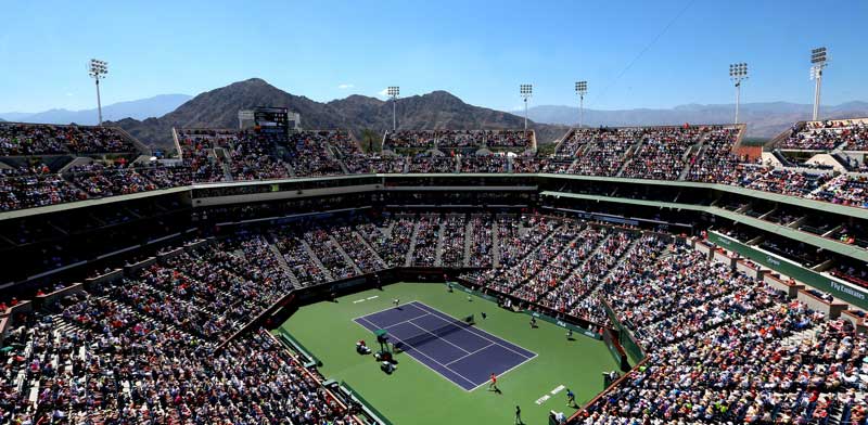 BNP Paribas Open Inside Indian Wells Tennis Garden in Indian Wells, California