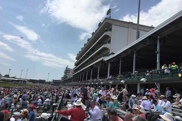 View from Kentucky Derby grandstand tickets at Churchill Downs